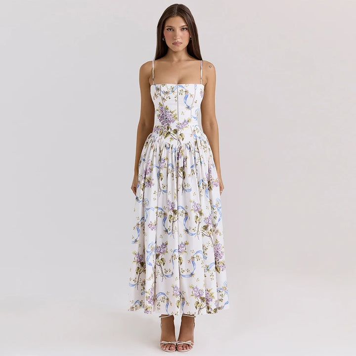 Rosienna Floral Summer Wedding Guest Midi Dress