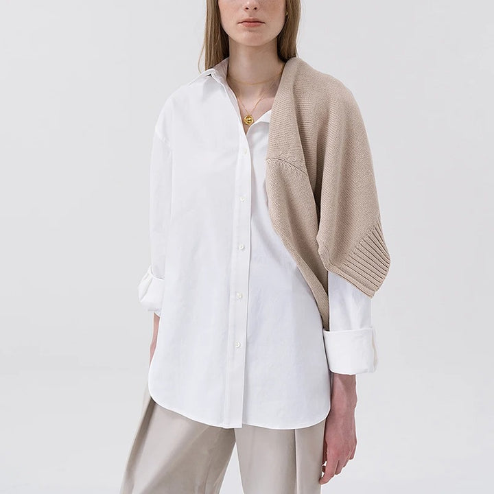Neravie Oversized Button Front Shirt
