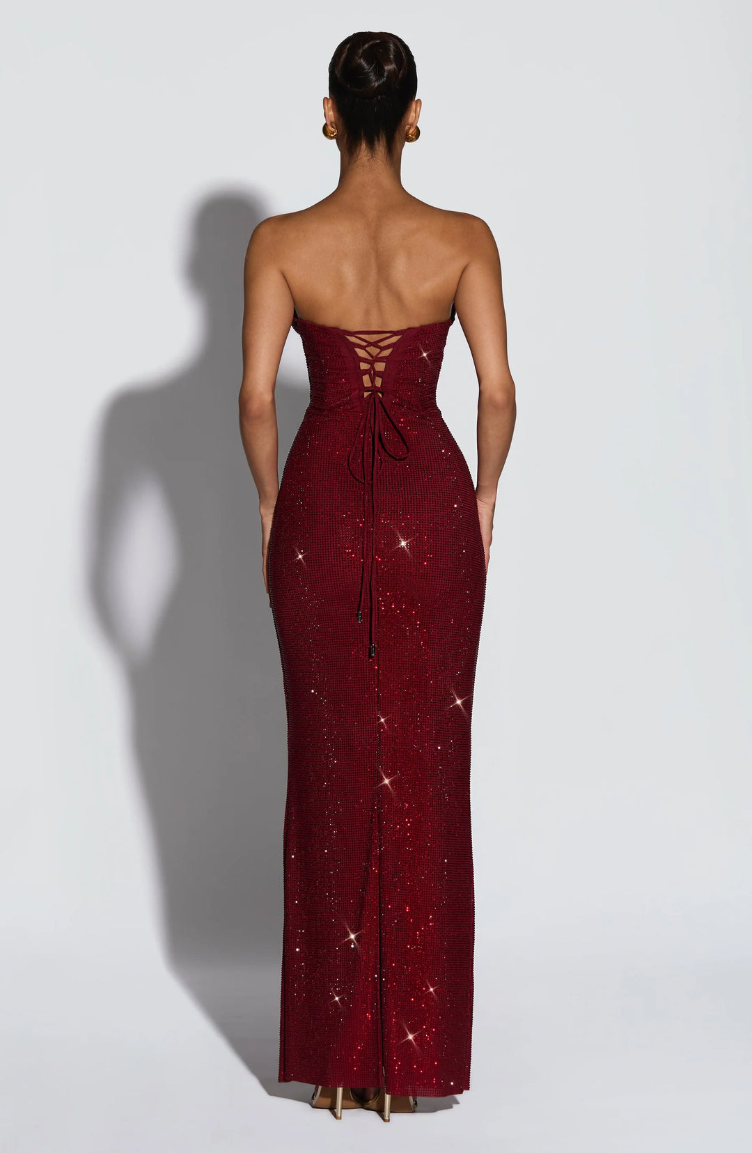 Bianca Corset Maxi Dress - Red / M - Everyday Chic