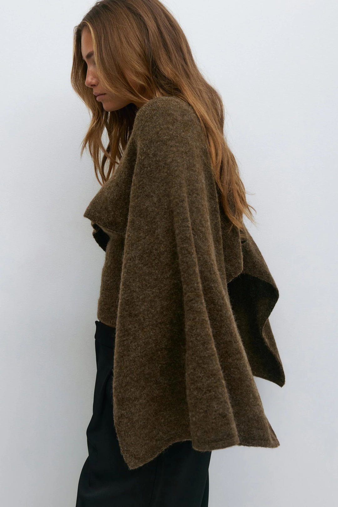 Samantha Knitted Cape Coat