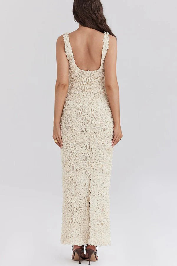 Emily Floral Bodycon Maxi Dress